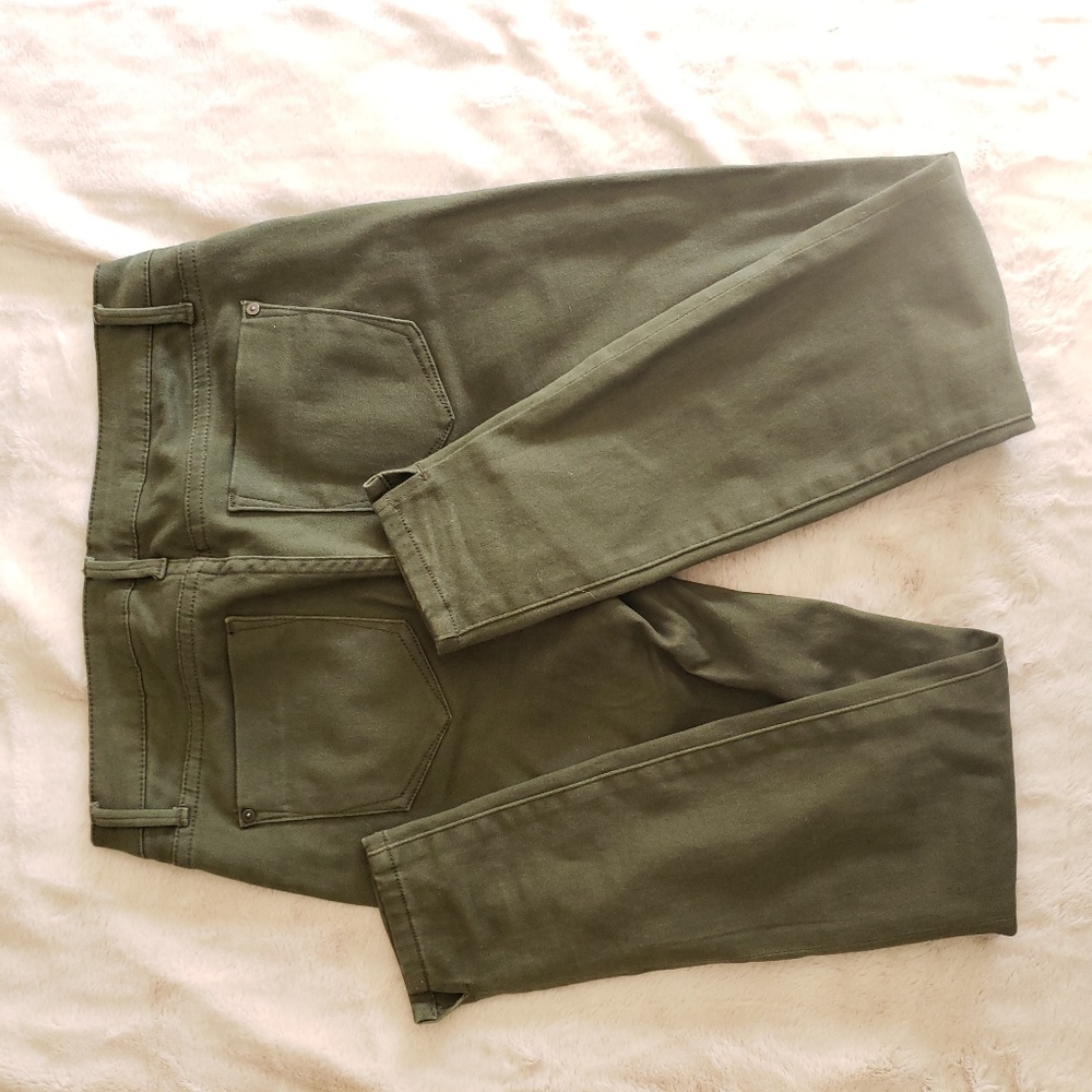 {JustFab} Twill Ankle Skinny